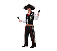 Atosa disfraz mariachi hombre adulto traje negro XL