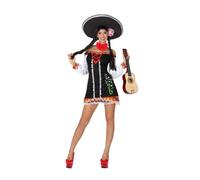 Atosa disfraz mariachi mujer adulto vestido corto XS