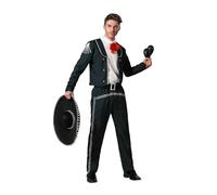 Atosa disfraz mariachi traje negro hombre adulto XS