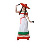 Atosa disfraz mejicana mujer adulto tricolor XS