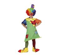 Atosa disfraz payasa niña infantil verde 7 a 9 años
