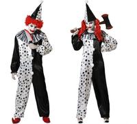 Atosa Disfraz Payaso Gris Halloween Divertido y Tenebroso Hombre Y Mujer Temátic