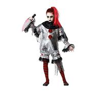 Atosa Disfraz de Payaso Gris Infantil para niña 7 a 9 años
