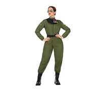 Atosa disfraz piloto mujer adulto verde XL