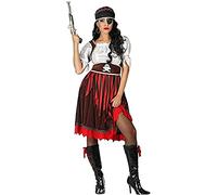 Atosa disfraz pirata mujer adulto rojo XL