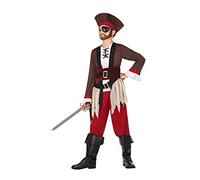 Atosa disfraz pirata niño infantil rojo 10 a 12 años