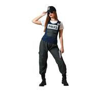 Atosa disfraz policia chaleco azul mujer adulto M