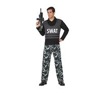 Atosa disfraz policia swat hombre adulto camuflaje XS