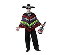 Atosa Disfraz Poncho Esqueleto Hombre Adulto Talla Única