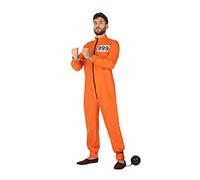 Atosa disfraz preso naranja hombre adulto XL