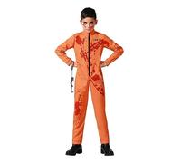 Atosa disfraz preso sangriento naranja niño infantil 7 a 9 años