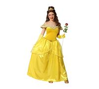 Atosa disfraz princesa dorado mujer adulto vestido M