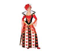 Atosa disfraz reina corazones mujer adulto rojo M
