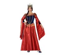 Atosa disfraz reina medieval mujer adulto rojo XL