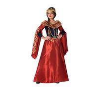 Atosa disfraz reina medieval rojo infantil 3 a 4 años