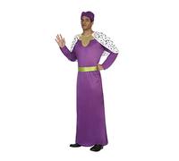 Atosa disfraz rey mago violeta hombre XS