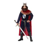 Atosa disfraz rey medieval azul hombre adulto XS