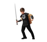 Atosa disfraz rey medieval niño infantil negro 7 a 9 años