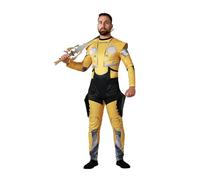 Atosa disfraz robot coche amarillo hombre adulto XL
