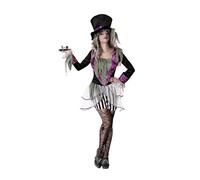 Atosa Disfraz Sombrerera Loca Halloween M-L Adulto, Violeta, Mujer