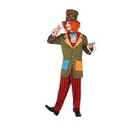 Atosa | Disfraz Sombrerero Loco Hombre Adulto | Incluye Sombrero, Cuello de Camisa con Pajarita, Chaleco y Pantalón | Alicia en el País de las Maravillas | Divertido y Original | Carnaval | M-L