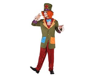 Atosa | Disfraz Sombrerero Loco Hombre Adulto | Incluye Sombrero, Cuello de Camisa con Pajarita, Chaleco y Pantalón | Alicia en el País de las Maravillas | Divertido y Original | Carnaval | XS-S