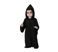 Atosa disfraz tenebroso negro mono con capucha bebé niño 6 a 12 meses