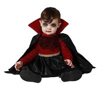 Atosa disfraz vampiresa bebé niña negro y rojo 6 a 12 meses