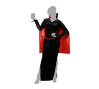 Atosa disfraz vampiresa con capa negro mujer adulto M
