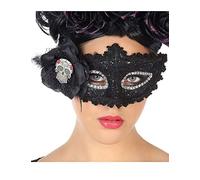 Atosa ES Antifaz Encaje Negro Día de los Muertos Adulto