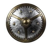 ATOSA escudo redondo vikingo de 59cm con acabado metálico