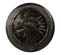 ATOSA Escudo Vikingo Redondo 59 cm con Relieve - Escudo Medieval Decorativo para Disfraces, Cosplay y Fiestas Temáticas - Diseño Guerrero Nórdico