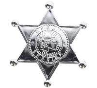 ATOSA estrella de sheriff metálica plateada