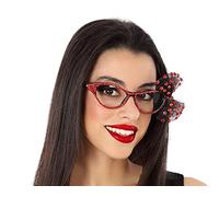 ATOSA gafas carnaval con lazo rojo mujer adulto
