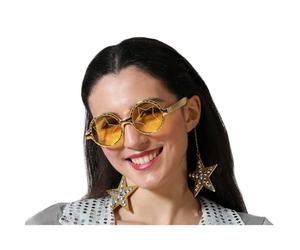 ATOSA gafas de sol redondas doradas con estrellas glam rock