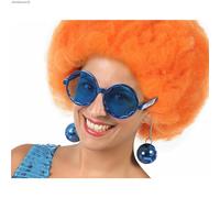 ATOSA gafas redondas con bolas carnaval azules mujer adulto