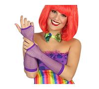 ATOSA guante rejilla morado para disfraz gótico o místico