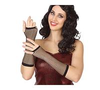 ATOSA guante rejilla negro para disfraz gótico o ochentero