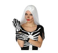 ATOSA guantes halloween negro esqueleto pequeño