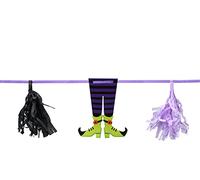 ATOSA guirnalda papel brujas violeta halloween 270 cm