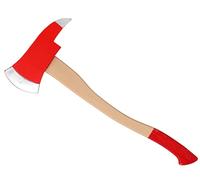 ATOSA hacha bombero decorativa 61 cm roja y plateada para disfraz