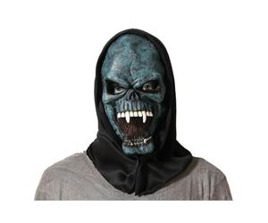 ATOSA máscara demonio azul con capucha negra y dientes afilados