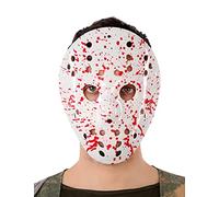 ATOSA máscara hockey sangrienta pvc blanca con salpicaduras rojas