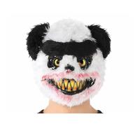 ATOSA máscara panda sangriento con dientes amarillos para disfraz animal de terror