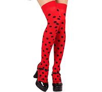 ATOSA medias rojas con lunares negros