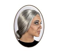 ATOSA peluca anciana gris lisa.