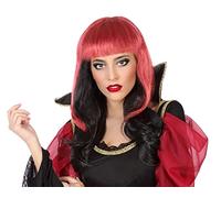 ATOSA peluca halloween roja morena flequillo corto
