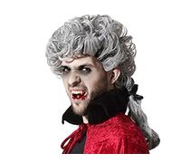 ATOSA peluca halloween vampiro tirabuzones gris