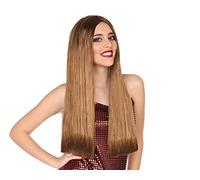 ATOSA peluca lisa castaña extra largo 60 cm