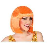 ATOSA peluca naranja lisa corta con flequillo